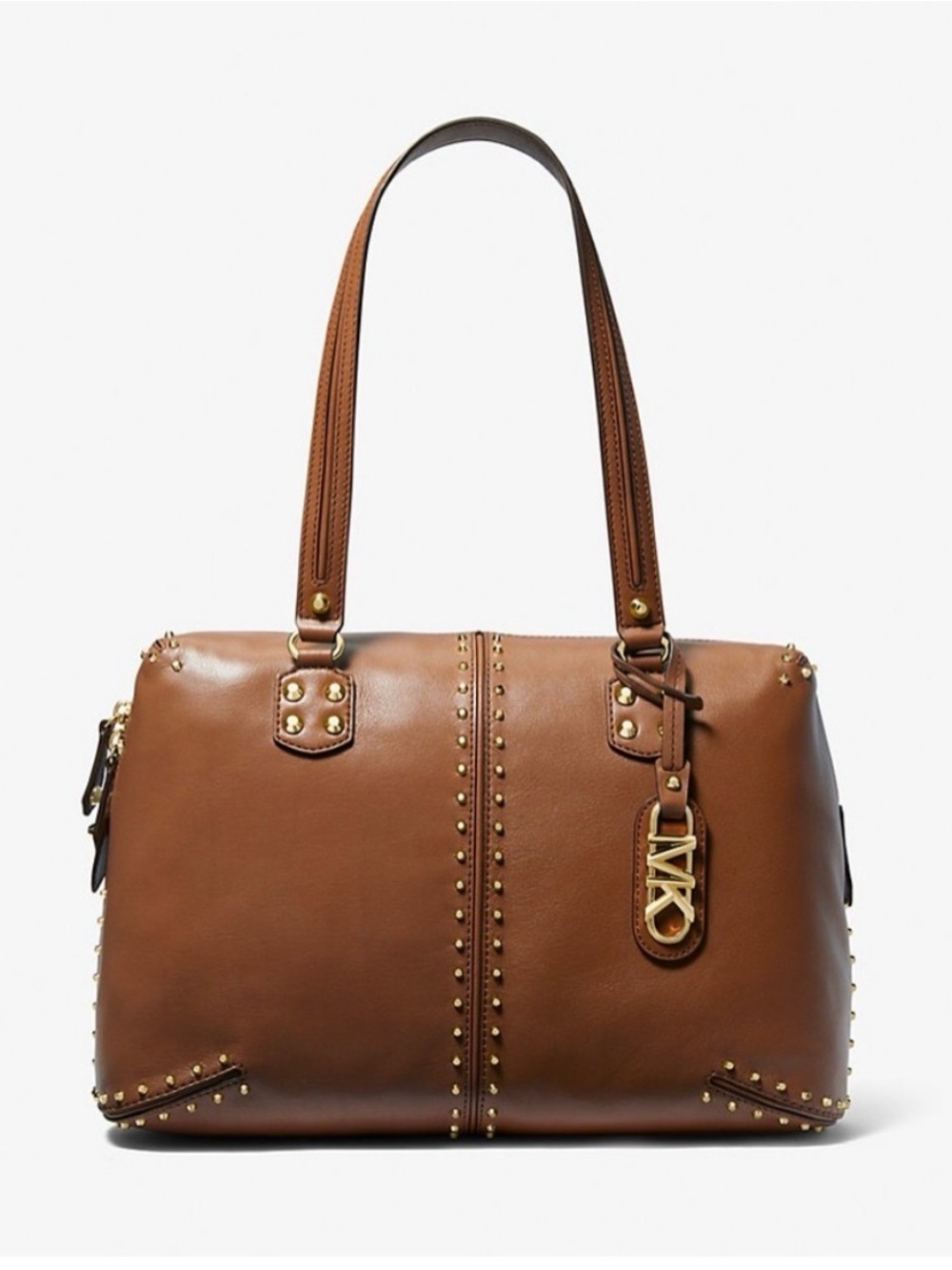Michael Kors Astor Re-Edition Studded Shoulder Bag - Picture 2 of 16